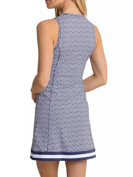 Southern Tide Lylee Geo Printed Performance Dress - Picture 2 of 10